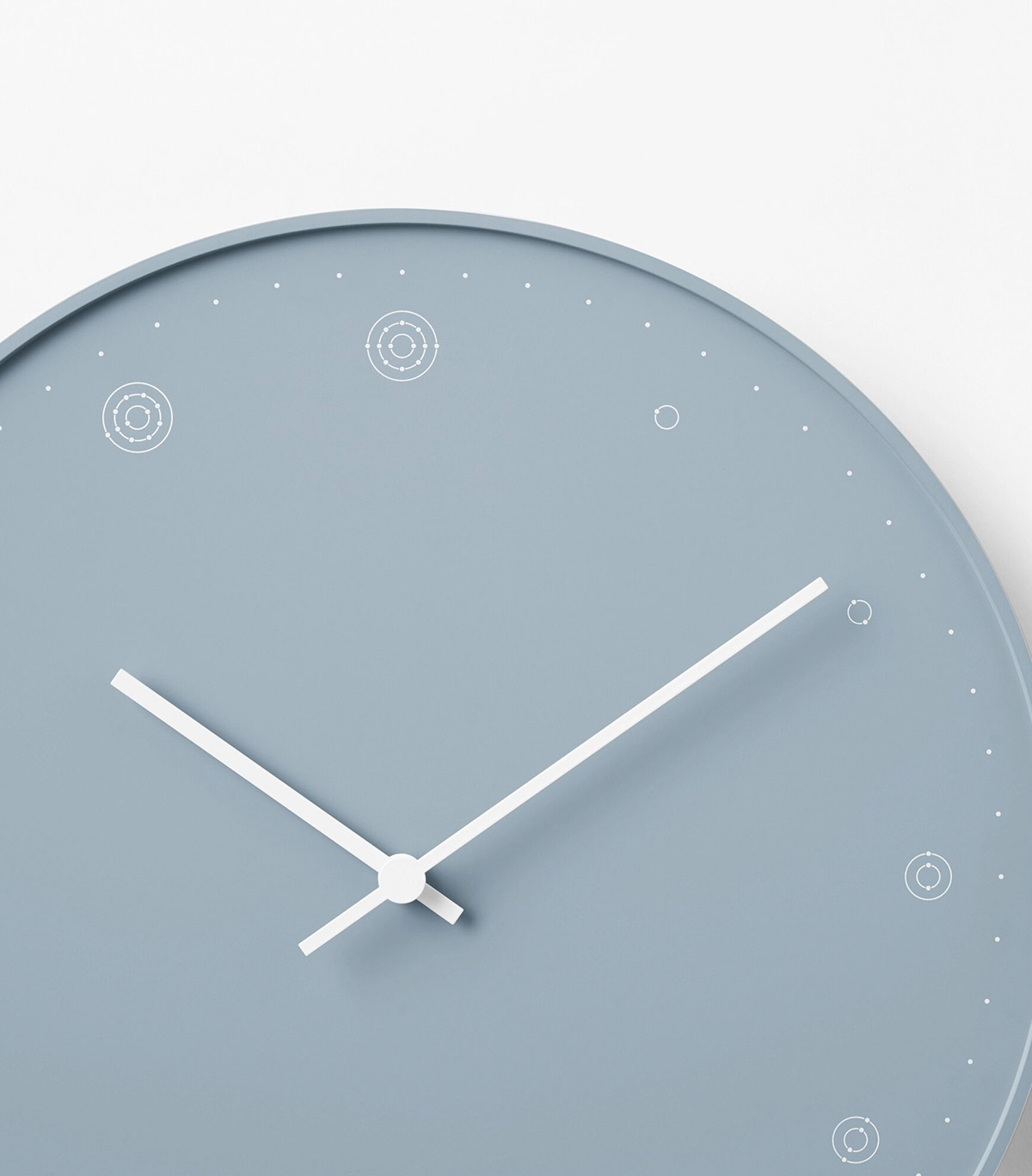 Molecule Wall Clock Blue - Image 3